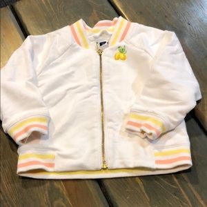 Janie and Jack Lemon jacket 12-18 months